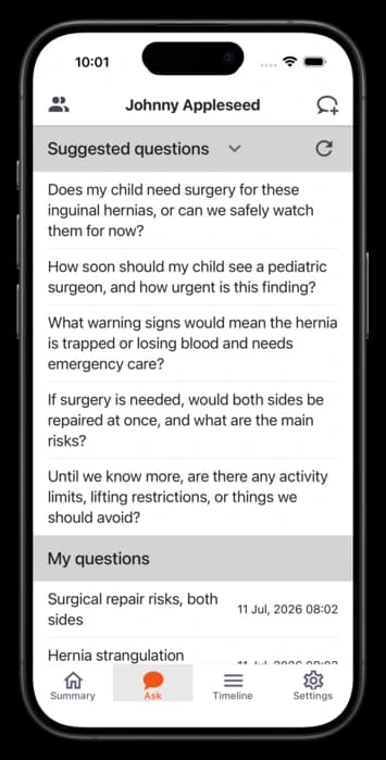 Health-GPT answer screen